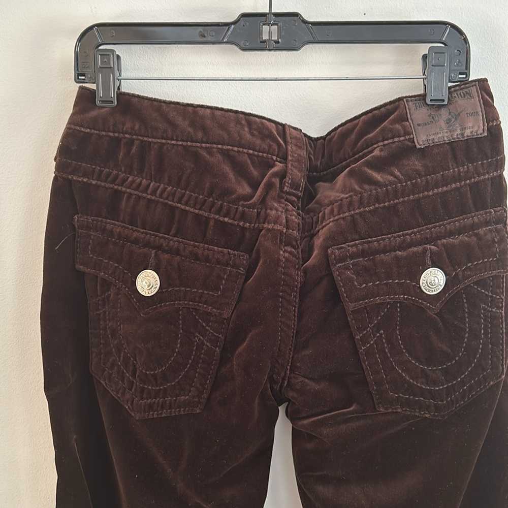 True Religion 100% cotton Velvet pants 5-pocket belt loops USA made - Picture 6 of 6